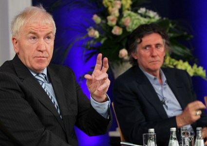 Pictured from left Minister for Arts, Heritage and Gaeltacht, Jimmy Deenihan TD ; and Gabriel Byrne, Actor and Cultural Ambassador for Ireland ; at a panel debate