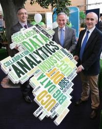 Pictured are (l-r): Gearoid Mooney, ICT Commercialisation Director, Enterprise Ireland, Minister for Jobs Enterprise and Innovation, Richard Bruton, TD and Pádraig Cunningham, UCD, CeADAR. 