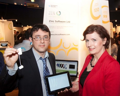 Darran Hughes, Zinc Software (Dublin) and Helen McAuliffe, Enterprise Ireland