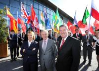 Pictured from (L-R), Julie Sinnamon, CEO Designate, Enterprise Ireland, Minister for Jobs, Enterprise and Innovation, Richard Bruton TD and Kevin Sherry, Enterprise Ireland’s Head of International Sales and Partnering.
