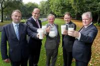 Pictured at the announcement were: Bertie O’Leary, Dairygold Chairman, Jim Woulfe, Dairygold Chief Executive, Richard Bruton TD, Minister for Jobs, Enterprise and Innovation, Sean Sherlock TD, Minister of State for Research and Innovation and Michael Cantwell, Head of Food at Enterprise Ireland .