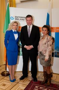 Minister Alan Kelly pictured with participants during the Russian Trade Mission