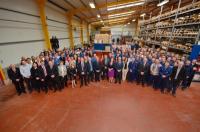 Burnside Eurocyl management and employees pictured in part of the new extension