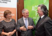 Pictured at the launch of Enterprise Ireland's End of Year Statement 2013 are L-R: Julie Sinnamon, CEO of Enterprise Ireland, Minister for Jobs, Enterprise and Innovation Richard Bruton, TD and Mr. Terence O'Rourke, Chairman of Enterprise Ireland.