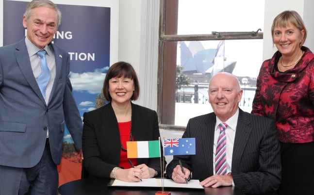Pictured (l-r) are: Richard Bruton TD, Ireland’s Minister for Jobs, Enterprise and Innovation; Peta Jurd, Head of Hills Health Solutions; Dan Byrne, Chairman and CEO, Lincor Solutions; Julie Sinnamon, CEO, Enterprise Ireland