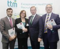 Pictured are (l-r): Barry Pactor , Managing Director, TTM Healthcare, Jennifer Condon, Divisional Manager, Enterprise Ireland, An Taoiseach Enda Kenny and Brian Crowley, CEO TTM Healthcare