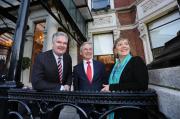 Pictured are (l-r): Manus Rogan, Joint Managing Partner, Fountain Healthcare, Minister Richard Bruton, T.D and Julie Sinnamon, CEO, Enterprise Ireland 