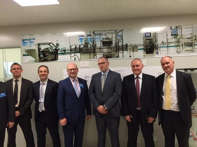 Minister for Business and Employment Ged Nash TD. visiting Servier Anpharm in Warsaw