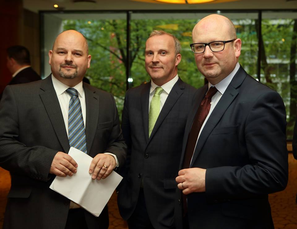Pictured left to right are: Mike Hogan, Director Poland and the Baltic States, Enterprise Ireland; Ireland's Ambassador to Poland Gerard Keown and the Minister for Business and Employment Ged Nash TD